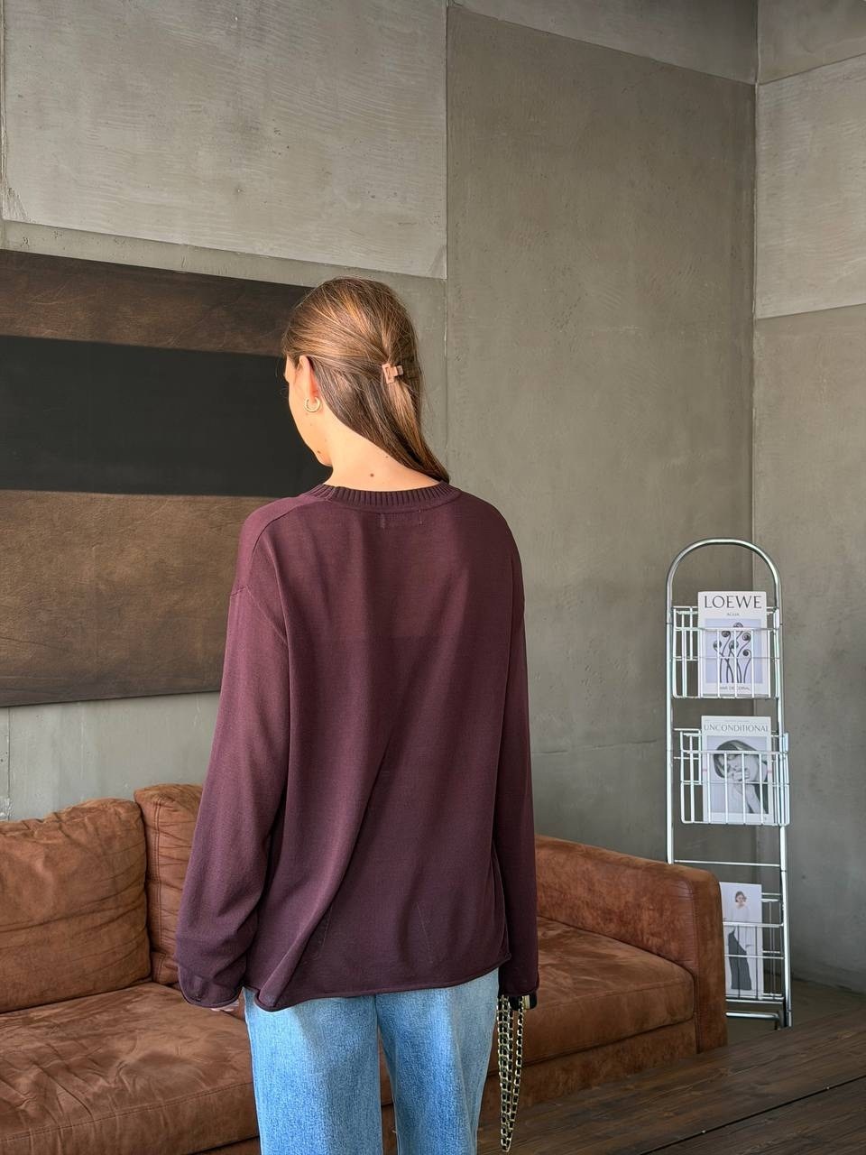 свитер с горлом оверсайз nadi bordo,лонгслив женская оверсайз,женская кофта,оверсайз свитшот,лонгслив из хлопка оверсайз