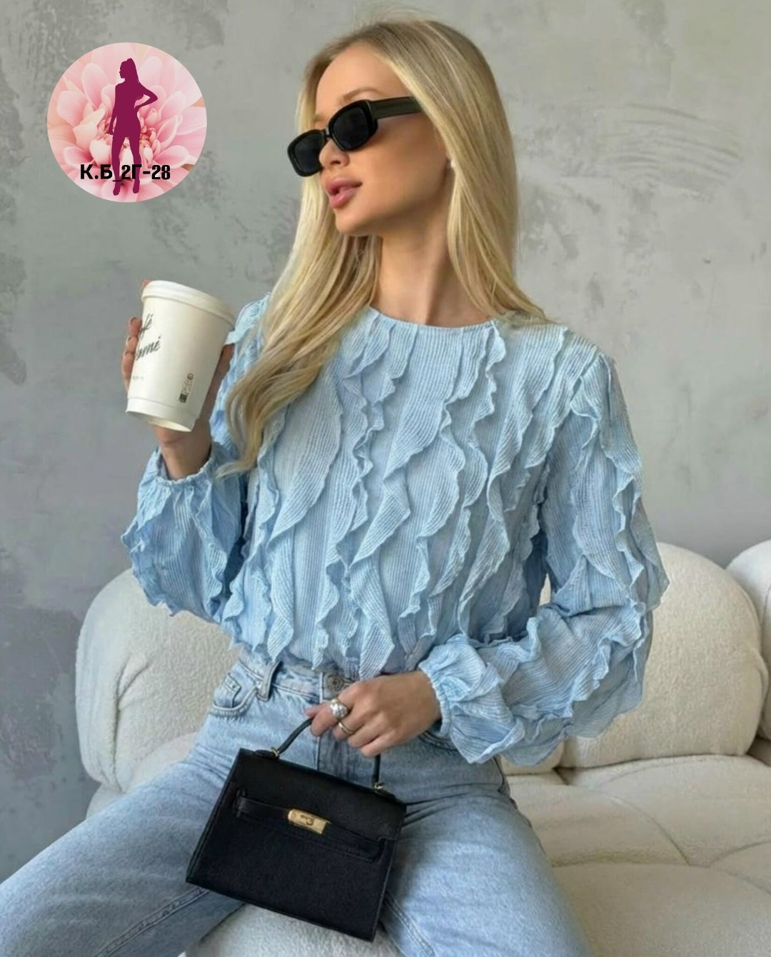 блузка с оборками,блузка нарядная с воланами и рюшами come alone 304052378,женская блузка,блузка нарядная с воланами и рюшами,модная блузка