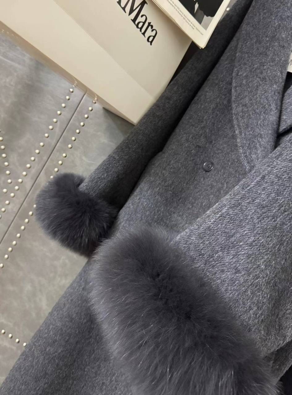 пальто женское,шерстяное пальто,кашемировое пальто женское с мехом,пальто зимнее,женское шерстяное пальто