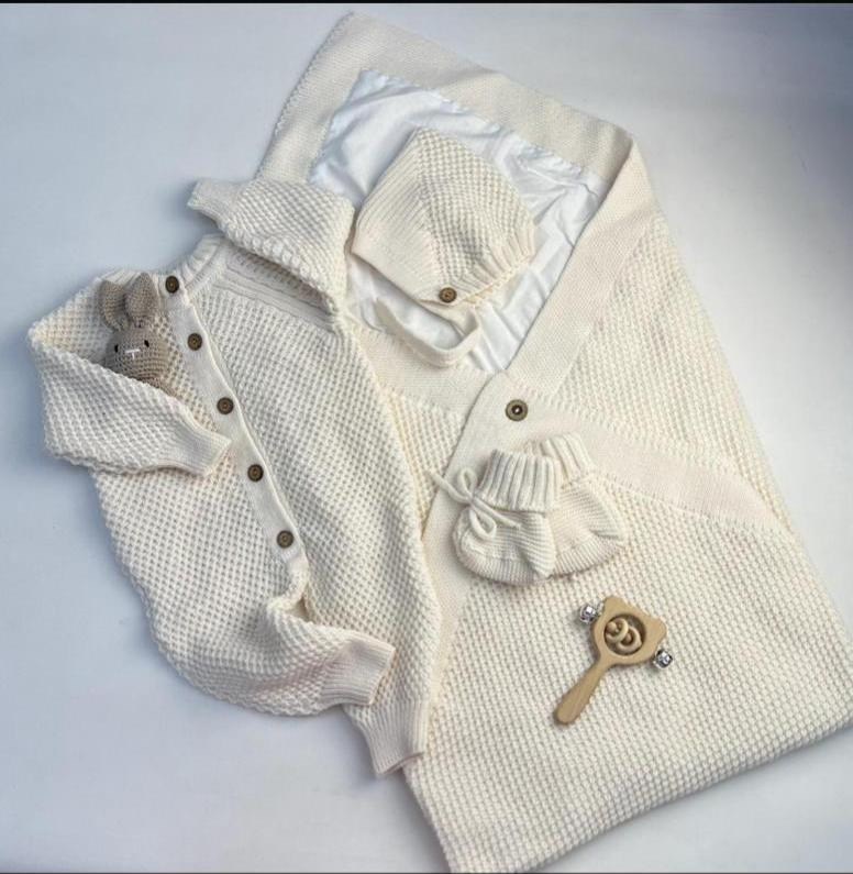 комплект вязаный,вязаный комплект на выписку,комплект на выписку,кардиган для малыша,комплект на выписку новорожденного