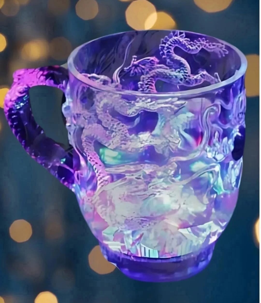 чаша с драконом,дракон скульптура,дракон,светящиеся кружка дракон,статуэтка дракона