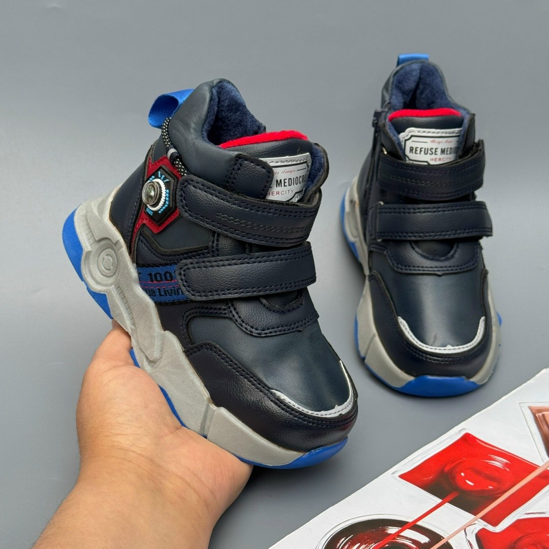 ,ботинки для мальчика,детские ботинки для мальчика,детские демисезонные ботинки,ботинки 25208-2 т.син