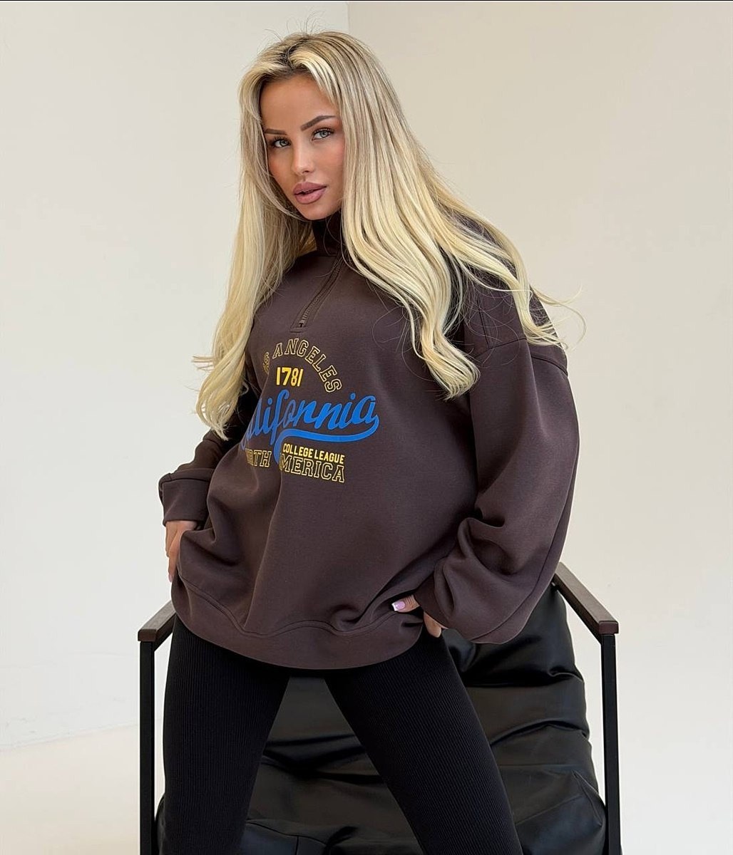 свитшот оверсайз с замком,свитшот оверсайз с воротником,свитшот оверсайз,повседневный свитшот,оверсайз толстовка варенка