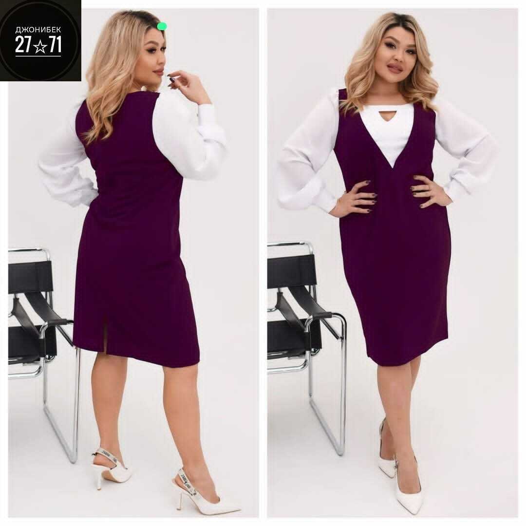 сарафан для полных,сарафан,сарафан женский,костюм женский,сарафан с рубашкой