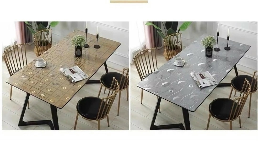 скатерть силиконовая прозрачная для обеденного стола,скатерть пвх,скатерть из пвх,скатерть пвх водонепроницаемая пластиковая,силиконовая скатерть