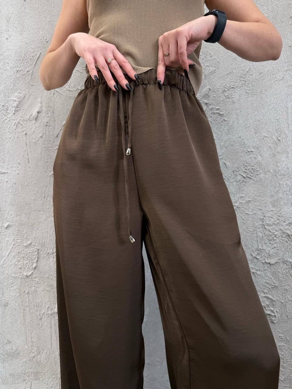 брюки палаццо,широкие брюки,женские брюки палаццо,женский костюм с брюками палаццо