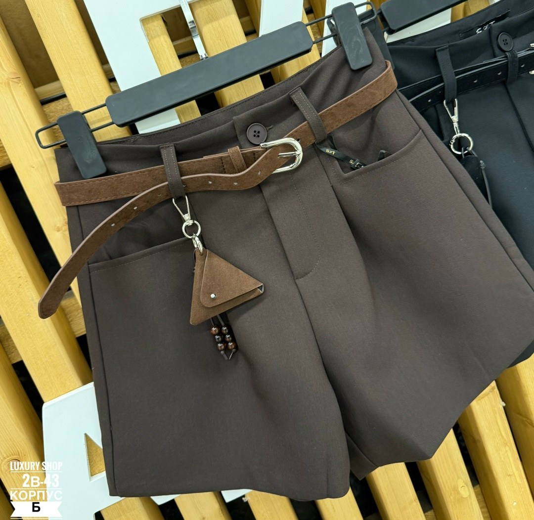 шорты женские,повседневные удобные элегантные шорты с поясом,повседневные шорты,шорты женские шерстяные с поясом,юбка-шорты
