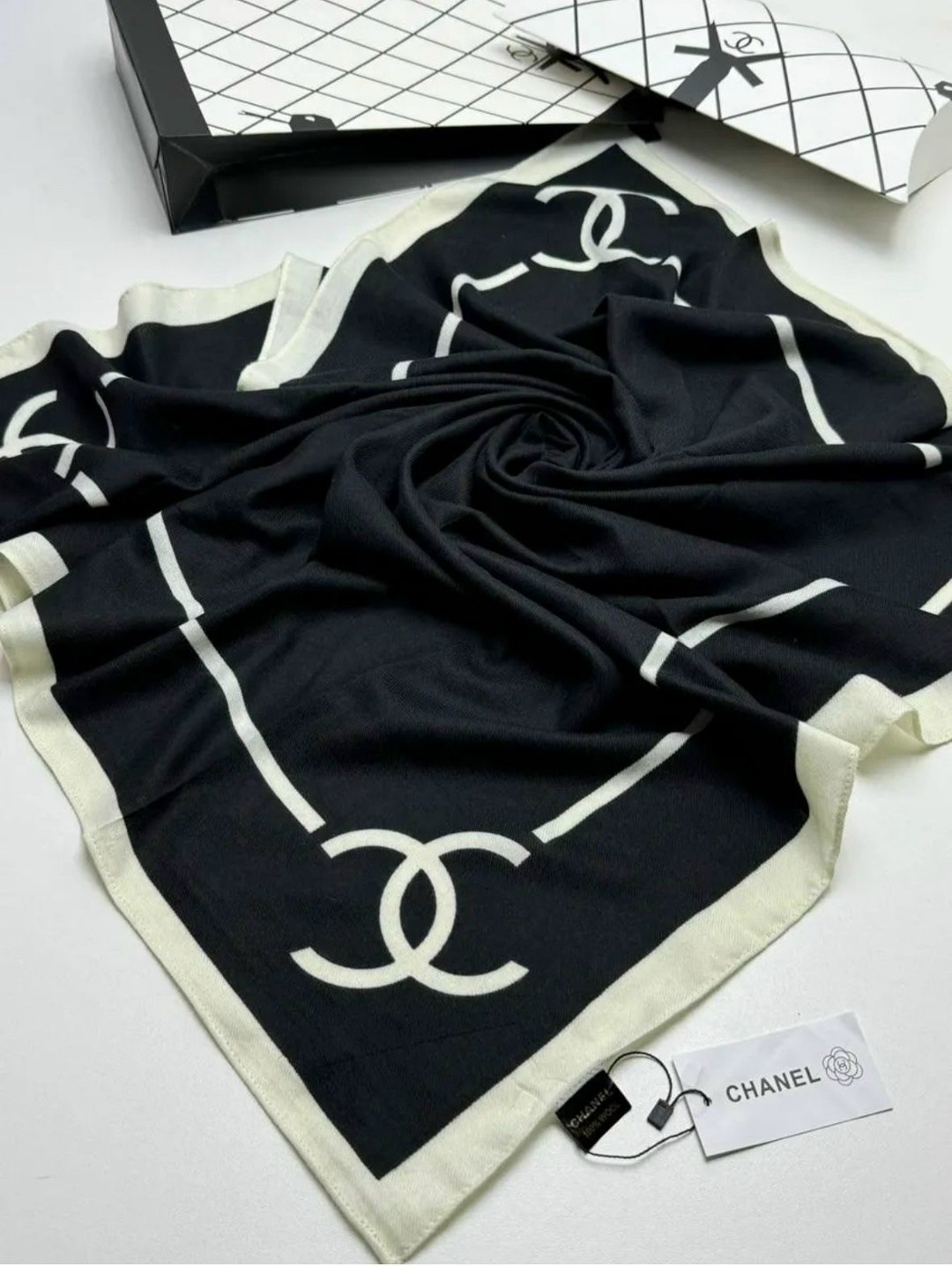 палантин chanel,новинки платок,платок chanel,платки шарф,шарфы для женщин