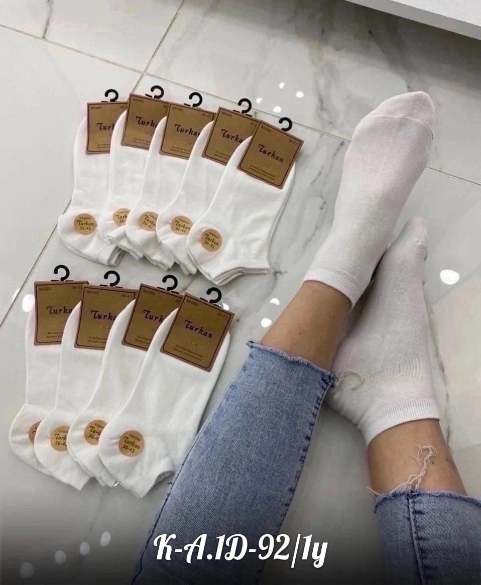 носки женские 10 пар,носки turkan женские 10 пар,носки короткие набор 10 пар туркан,носки женские,короткие женские носки