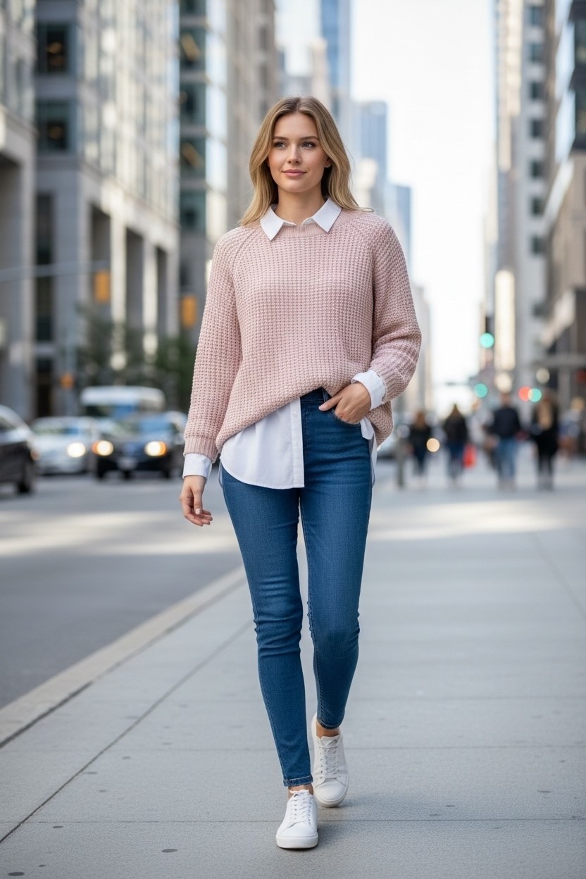 образ с зеленым свитером,свитер зеленый,джемпер зелёный,зеленый свитер женский,свитер с рубашкой