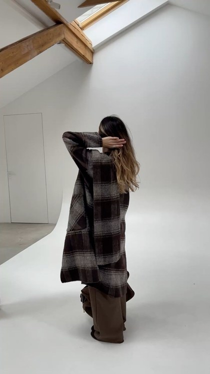 пальто в клетку,шерстяное пальто,рубашка в клетку оверсайз удлиненная 2e_brand,клетчатое пальто,фланелевая рубашка оверсайз в клетку