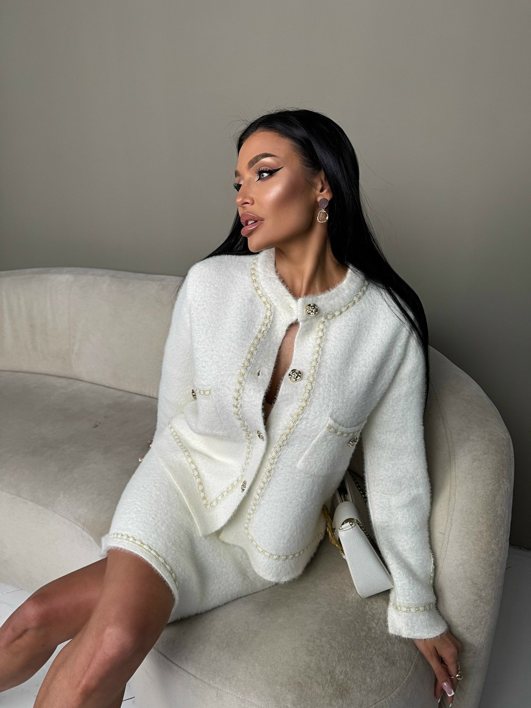 жакет,белый жакет шанель,жакет в стиле шанель,женские жакеты,жакет белый
