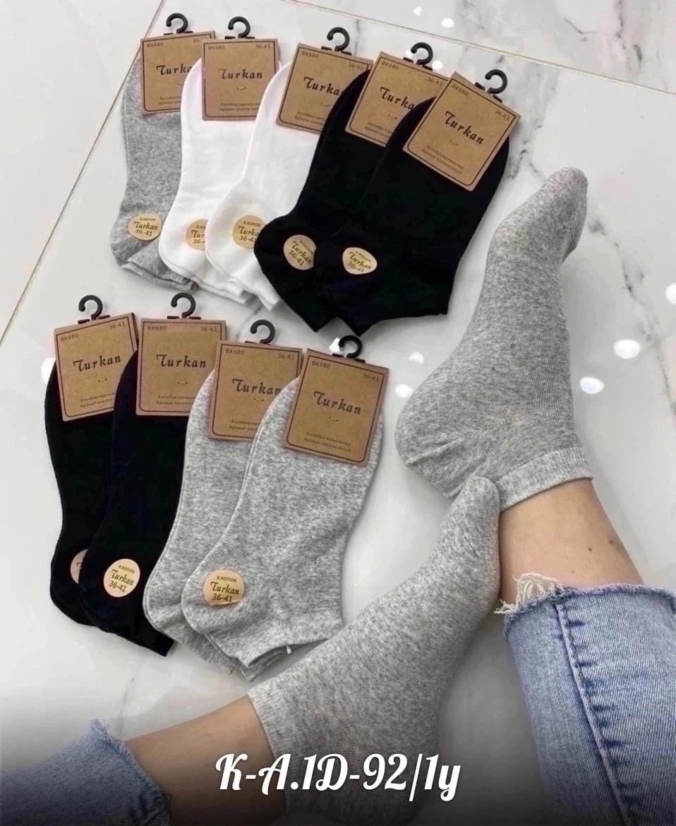 популярные женские носки,носки женские turkan,женские носки,носки turkan женские 10 пар,короткие женские носки