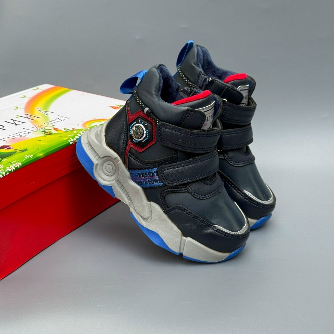 ,ботинки для мальчика,детские ботинки для мальчика,детские демисезонные ботинки,ботинки 25208-2 т.син