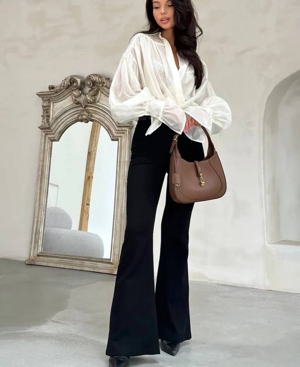 элегантная рубашка,блузка элегантная,рубашка с длинными рукавами фонариками,элегантные рубашки с длинным рукавом,блузка полупрозрачная свободная с рукавами-фонариками