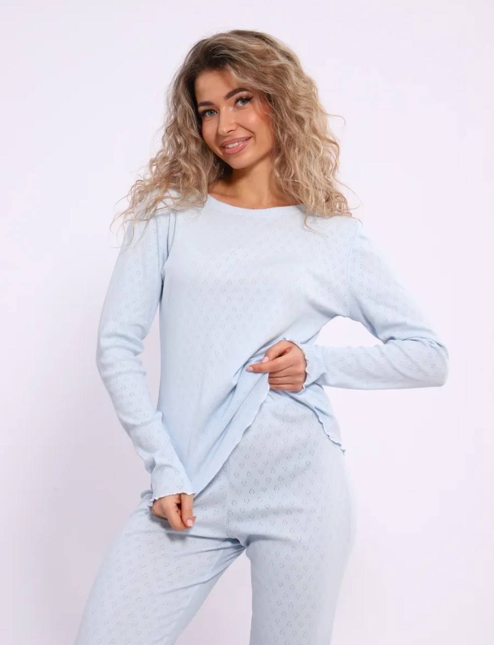 женская пижама "ажур" (брюки) 2384-рн / молочный,пижама женская,женская домашняя одежда,домашняя одежда,женский домашний костюм