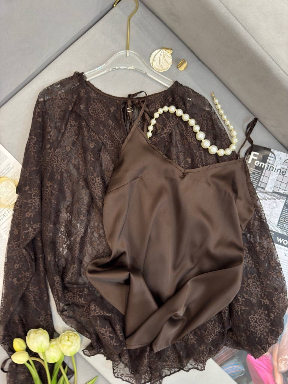 шелковый топ,топ с кружевом,комплект пижама,шелковый топ с кружевом,женские пижамные комплекты