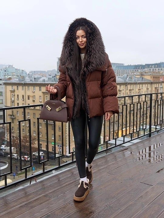 пуховик женский,пуховик,пуховик коричневый,пуховик женский с мехом,пуховик молодежный