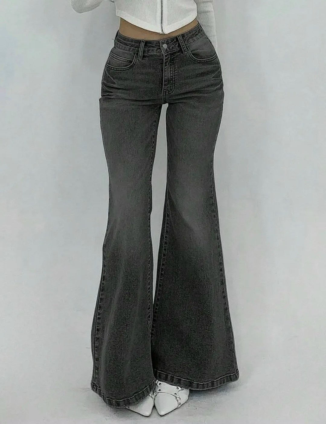 джинсы клеш от колена,джинсы женские клеш от колена,джинсы клеш с высокой посадкой,dazy женские повседневные расклешенные джинсы с потертостями,джинсы клеш женские