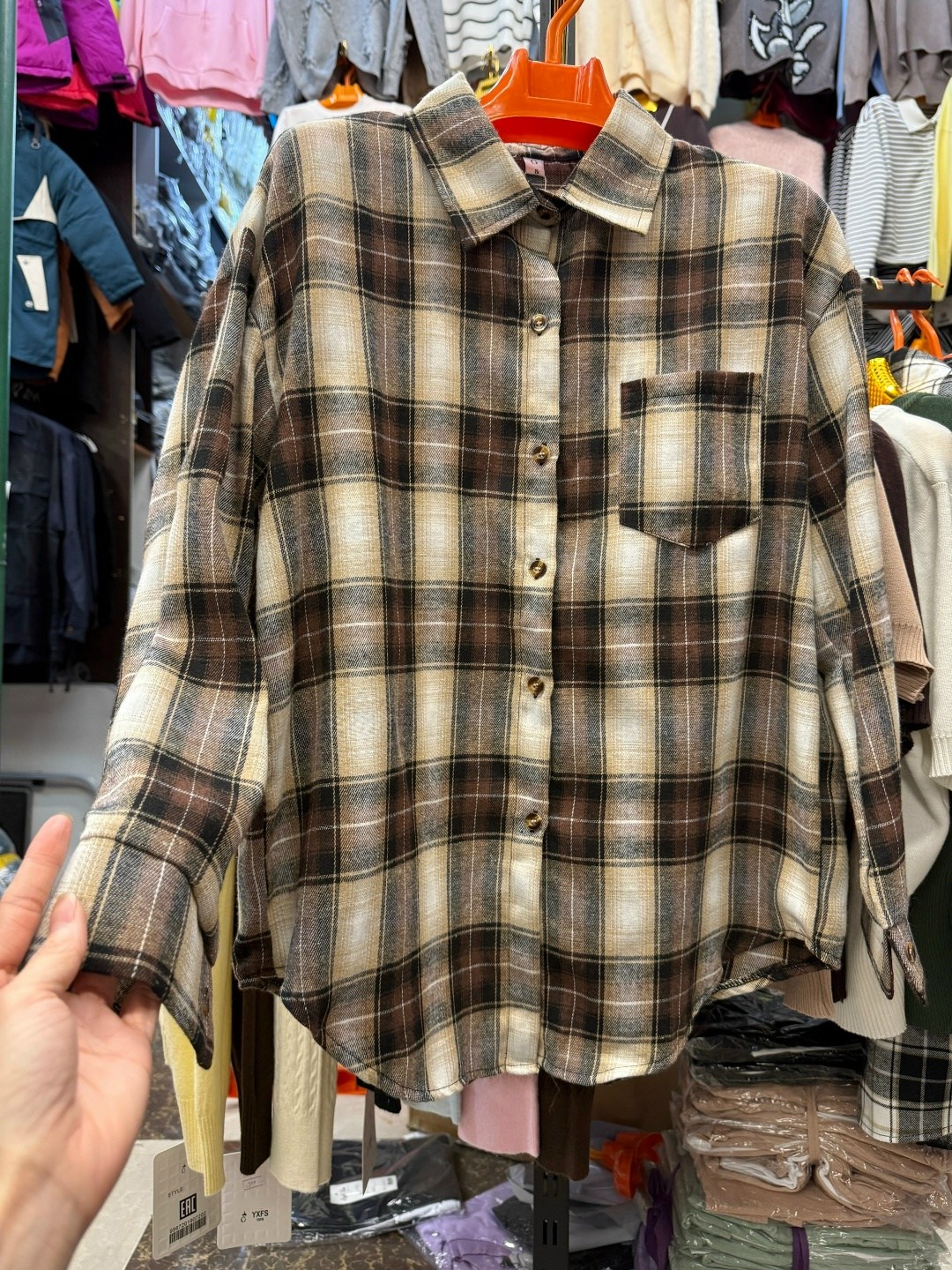 рубашка женская оверсайз в клетку,байковая рубашка в клетку женская оверсайз elbawear,рубашка в клетку женская,рубашка в клетку женская оверсайз теплая,теплые рубашки в клетку оверсайз