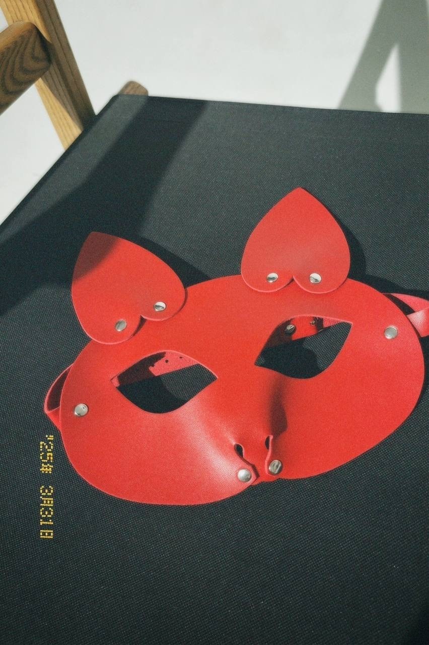 маска кошки кожаная,кожаная маска "кошка" isy mo,маска кошки,оригинальная черная маска "кошка" с ушками,маска кошечки