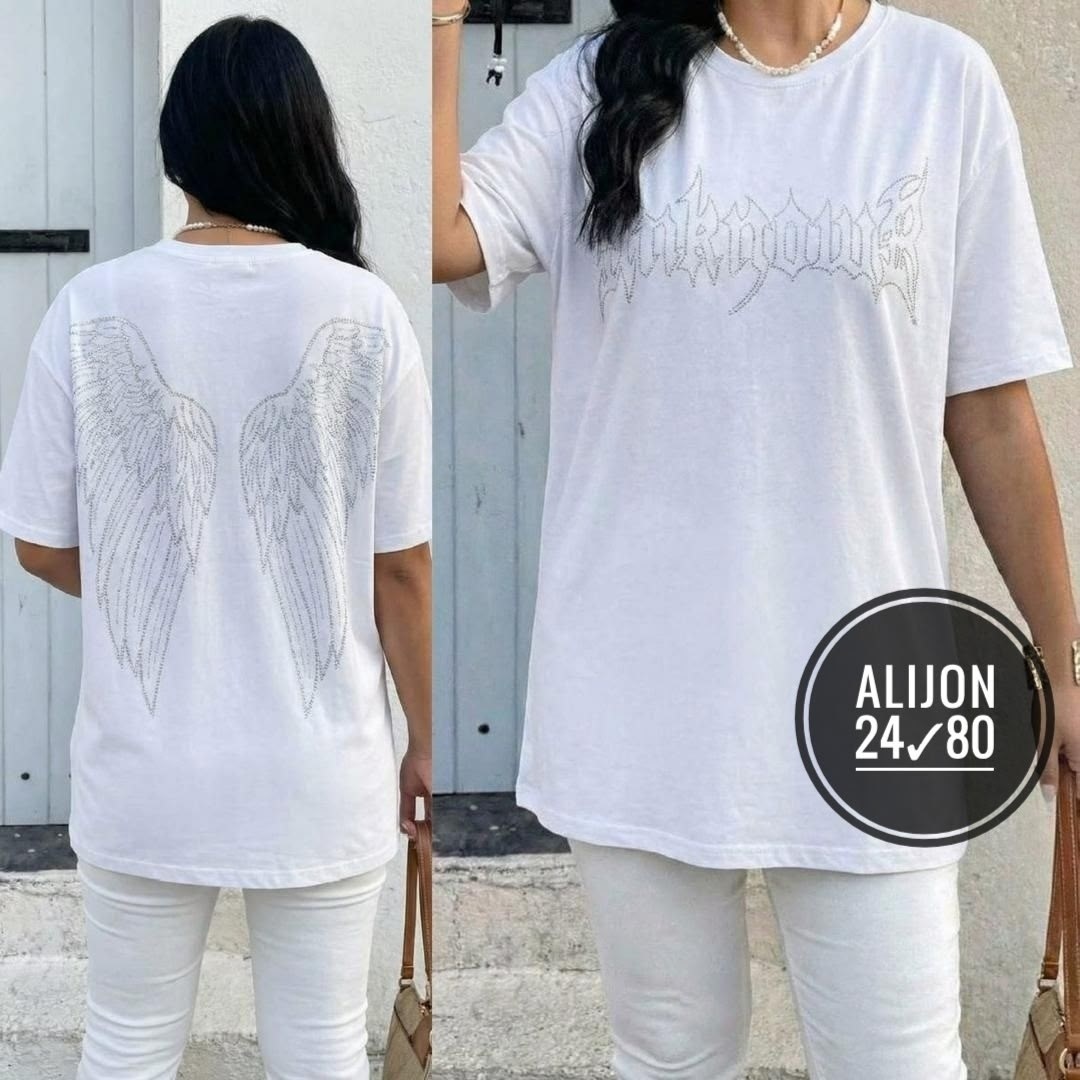 футболки женская,футболки оверсайз женские,футболка со стразами,футболка,женская футболка белая