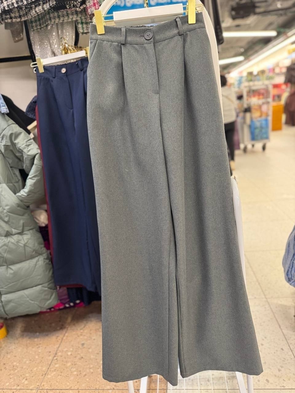 брюки женские прямые шерстяные с завышенной талией,брюки женские шерстяные прямые с широкими штанинами,брюки палаццо светло-серые,женские широкие брюки,осенние новые женские шерстяные прямые широкие б