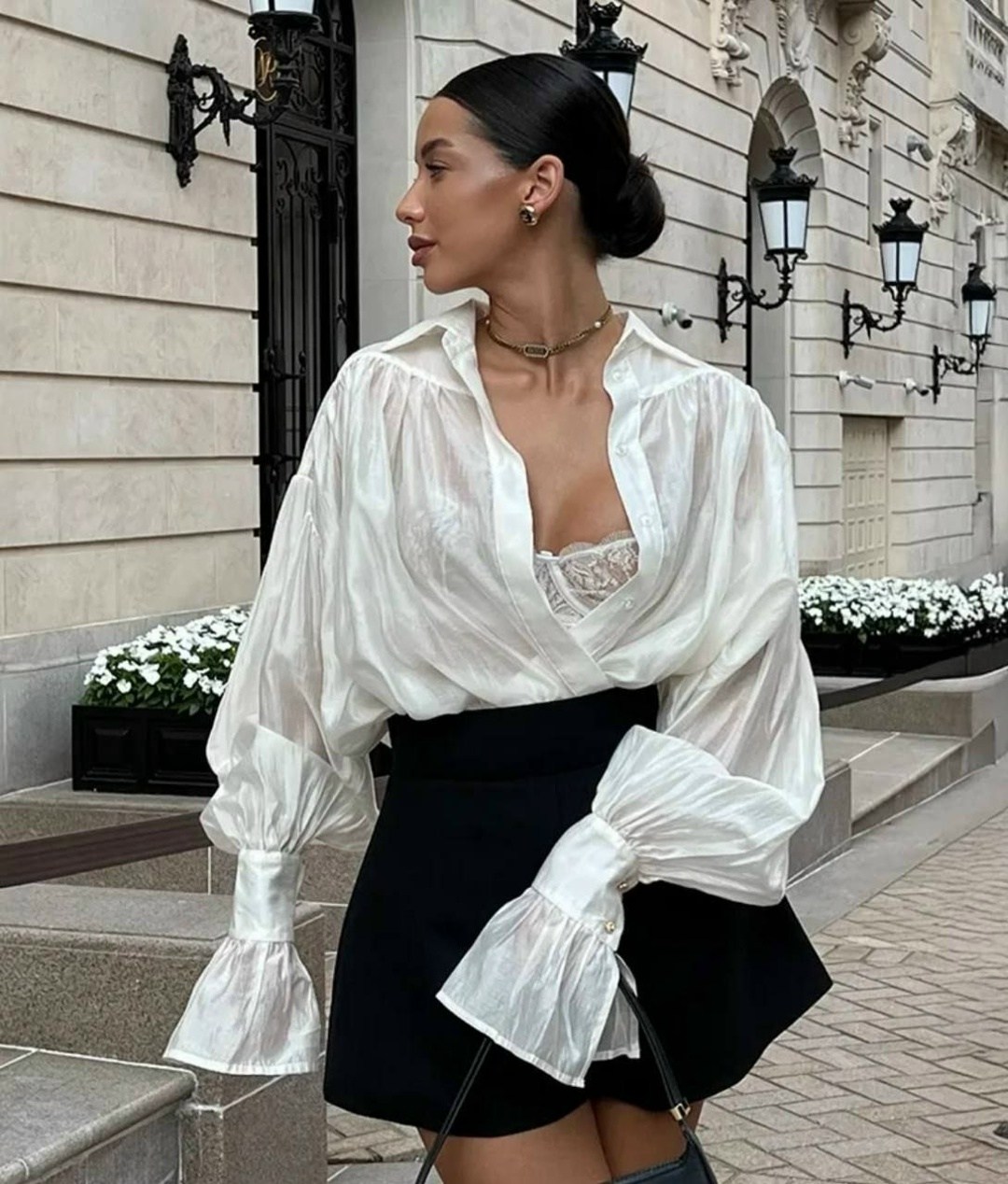 элегантная рубашка,блузка элегантная,рубашка с длинными рукавами фонариками,элегантные рубашки с длинным рукавом,блузка полупрозрачная свободная с рукавами-фонариками