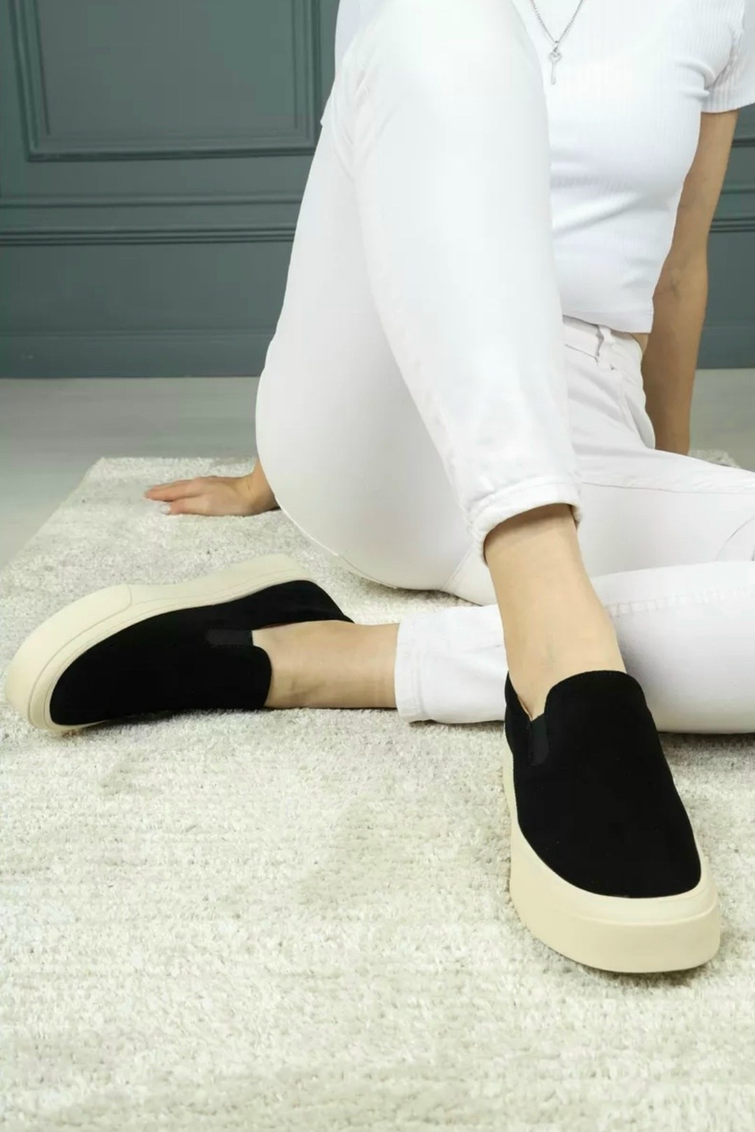 слипоны из натуральной замши the row,слипоны из натуральной замши the row цвет черный,,женские слипоны,слипоны из натуральной замши