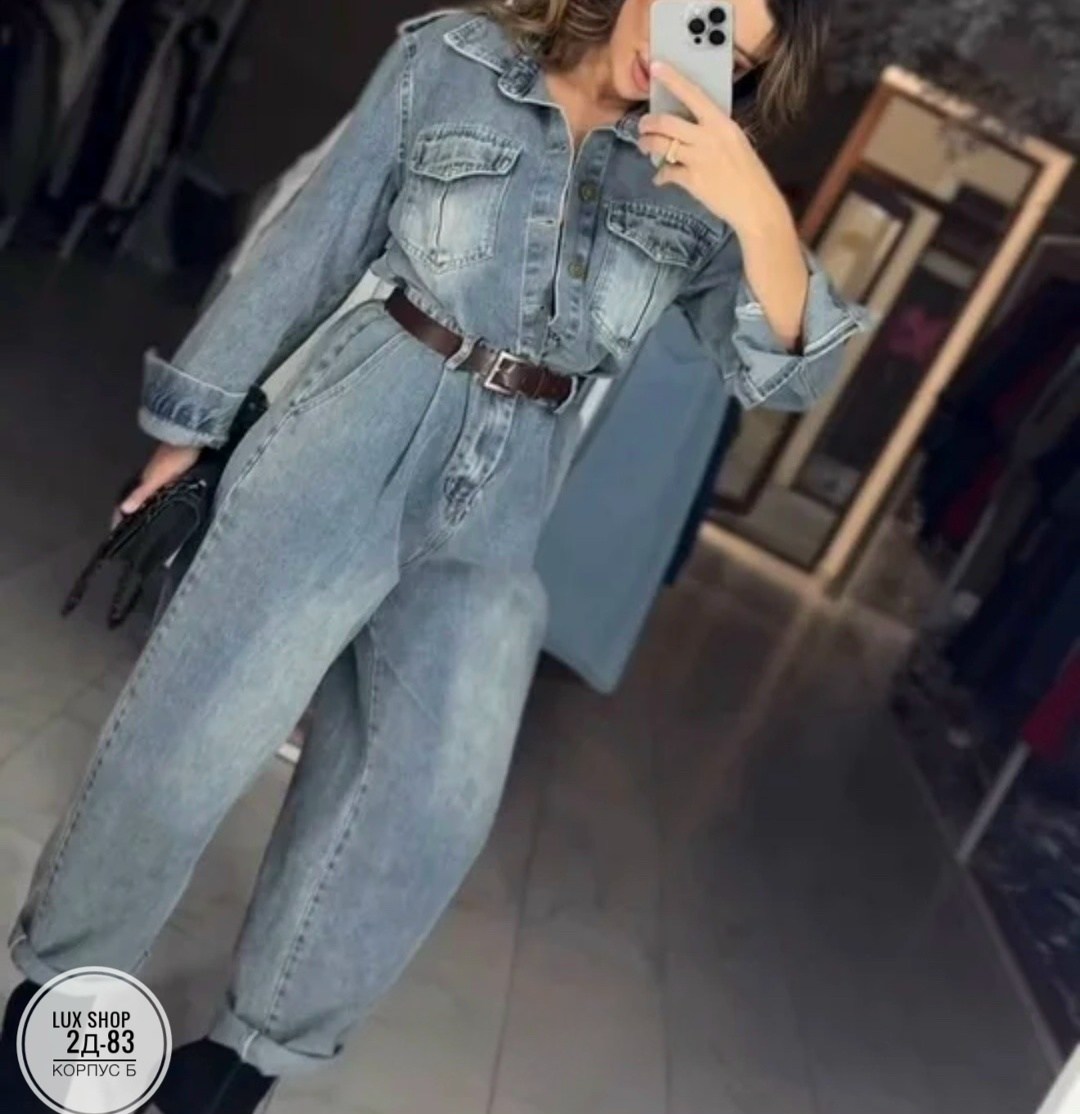 джинсовый женский комбинезон,джинсовый комбинезон,женский повседневный комбинезон в джинсовом стиле,джинсовый комбинезон женский 2025,образы с джинсовым комбинезоном