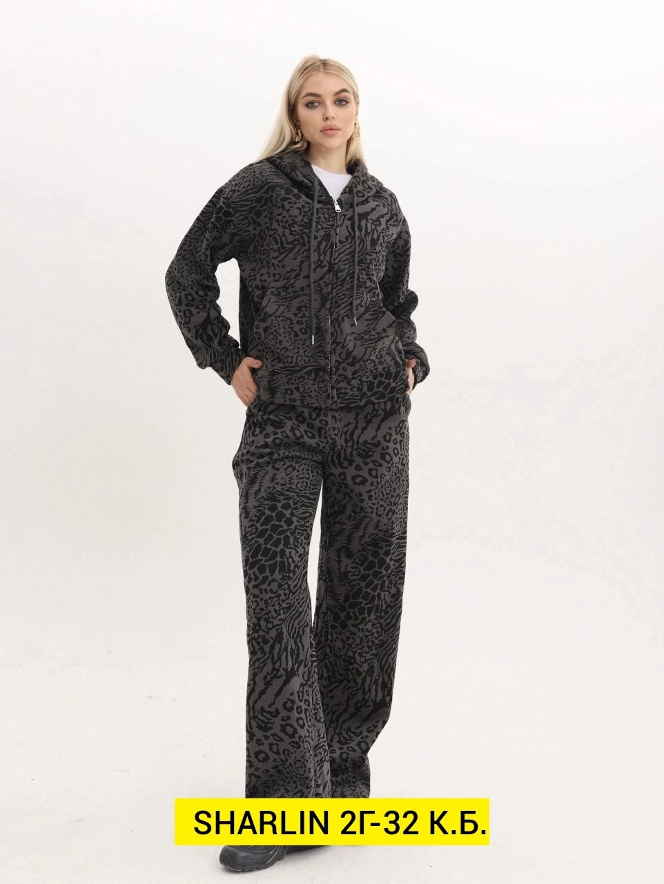 куртка lawinter модель 84985 цвет серый леопард,женские костюмы,куртка демисезонная,куртка,куртка плащевка