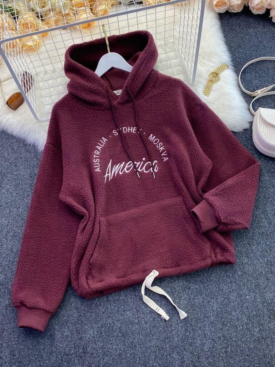 плюшевое худи,толстовка женская,плюшевая толстовка женская,толстовка с капюшоном,толстовка