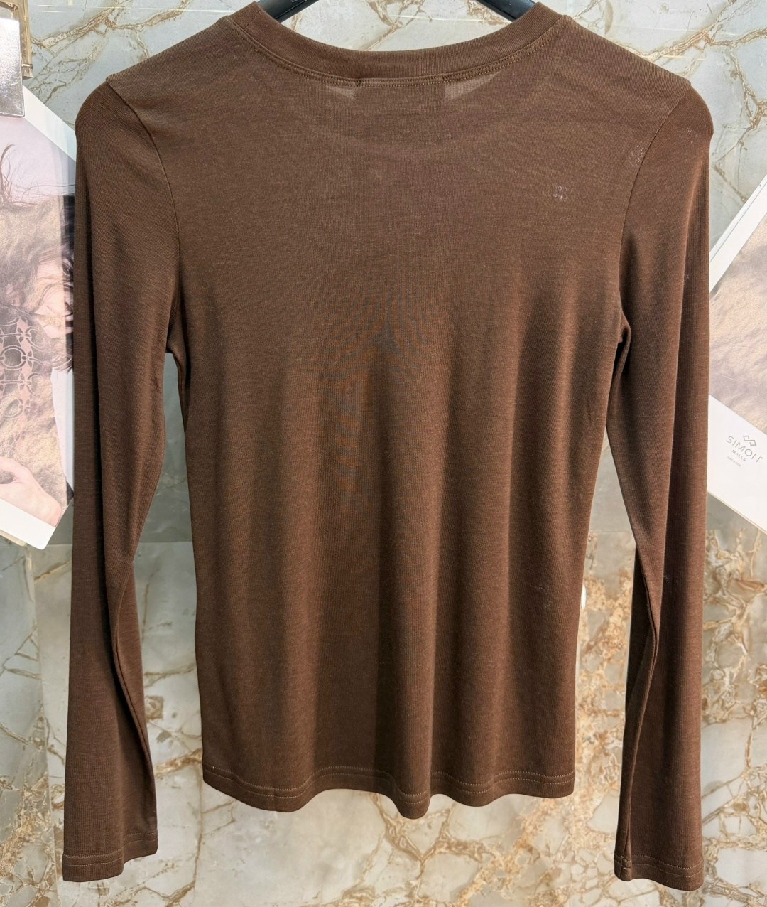 лонгслив коричневый облегающий в рубчик me&mummy,джемпера женские,футболка с длинным рукавом женская,лонгслив,свитер джемпер