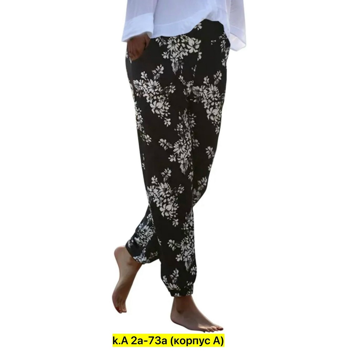 брюки с принтом,пляжные брюки,женские брюки,летние брюки женские,брюки с цветочным принтом