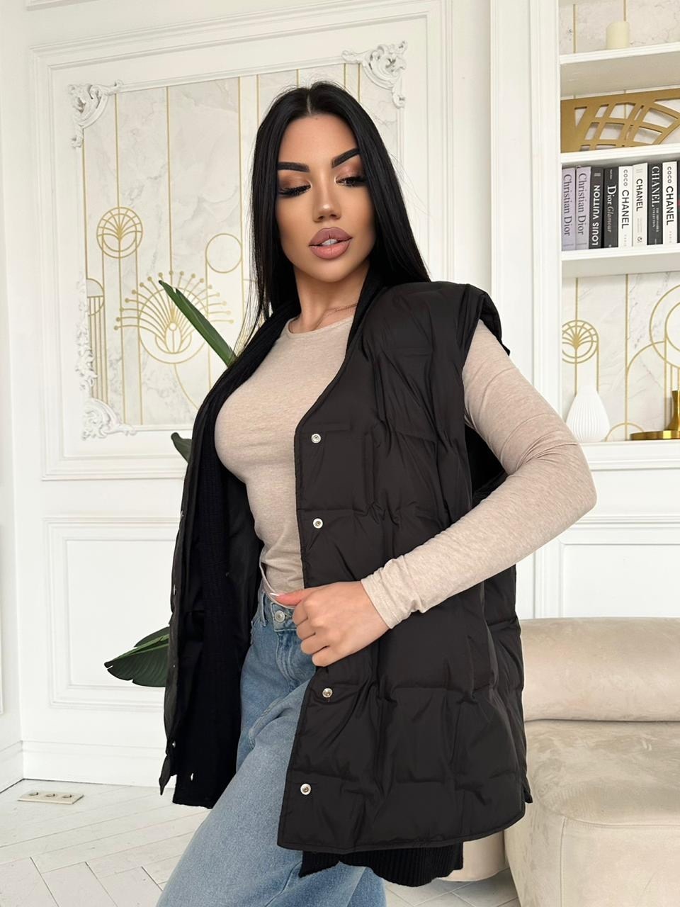 жилетка женская,жилетка на синтепоне,жилетка демисезонная,жилет женский,жилетка