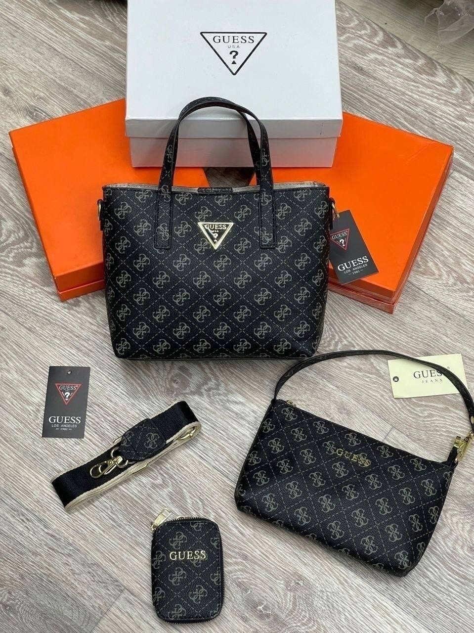 сумка женская guess,guess сумка,женская сумка,сумка,набор сумок