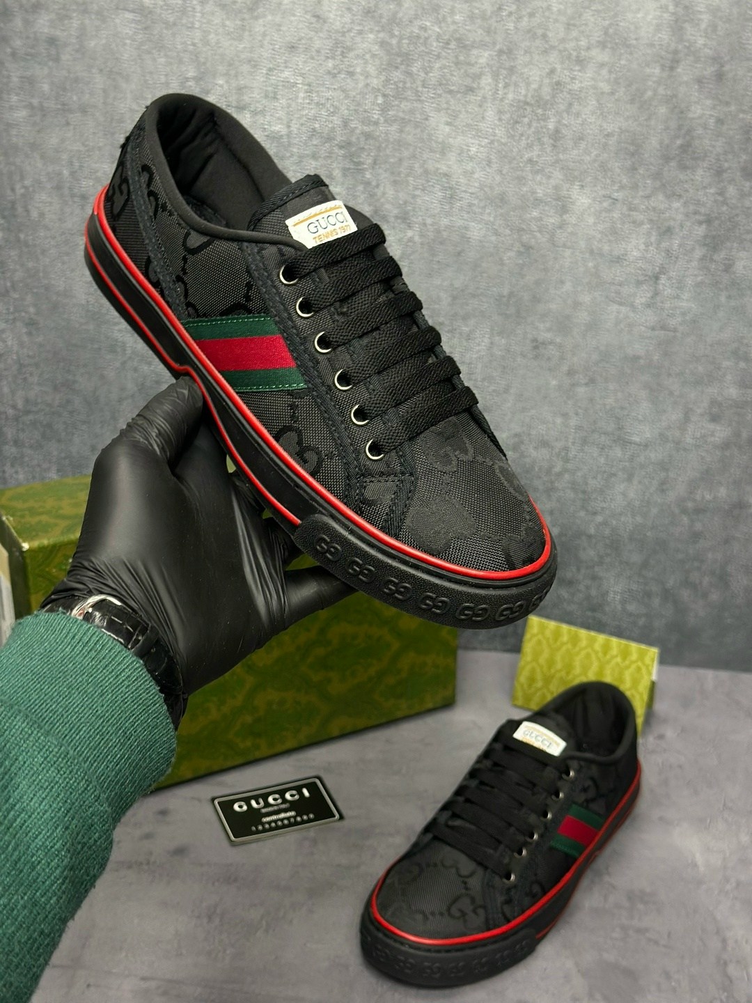 высокие кеды gucci off the grid черный цвет gg,кроссовки gucci,gucci sneakers,кеды gucci,кеды gucci мужские