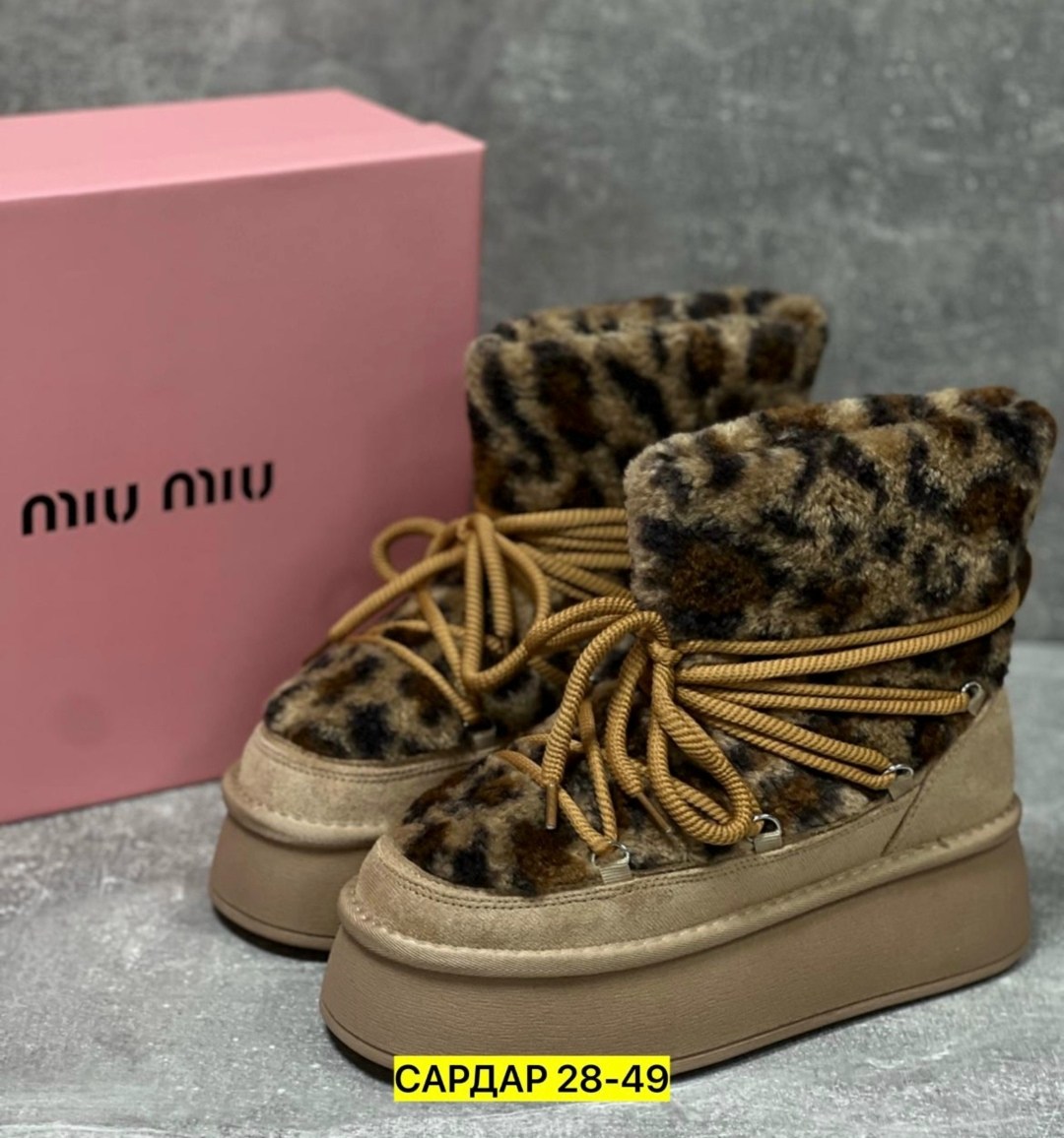 угги луноходы меховые на высокой подошве besmoda shoes 256523753,,угги зимние с мехом на завязках valentina wang,женские угги,угги луноходы меховые на шнуровке besmoda