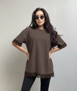 футболка с кружевами,футболки женская оверсайз,мода стиль,футболка с кружевом
