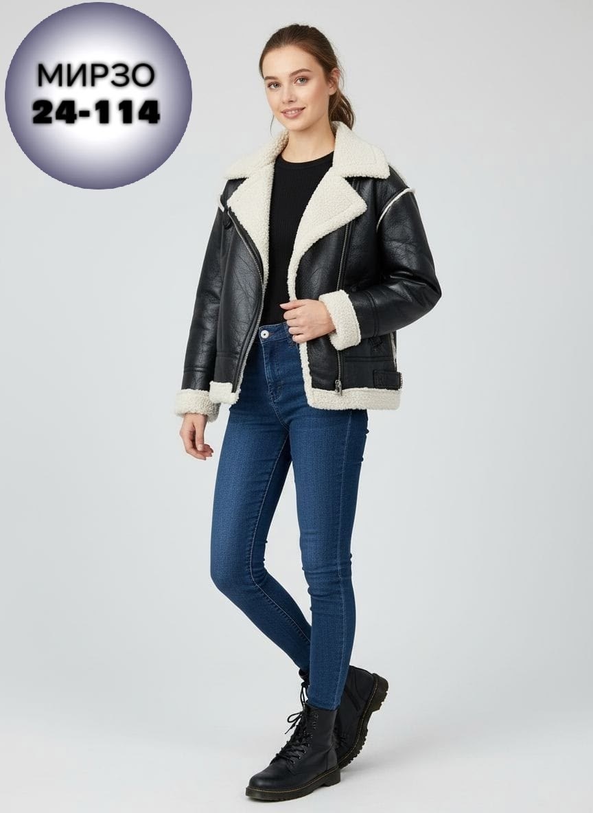 дубленка женская,женская короткая дубленка-авиатор,дубленка авиатор mtforce белый,комбинированные дубленки,дубленка женская зимняя авиатор с мехом белого цвета