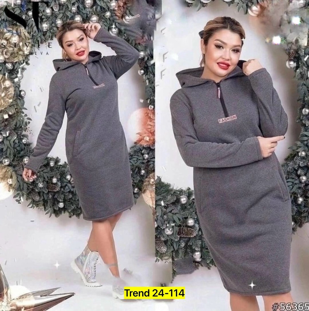 платье теплое,платье с капюшоном ,платье флис,женское платье,платье утепленное женское