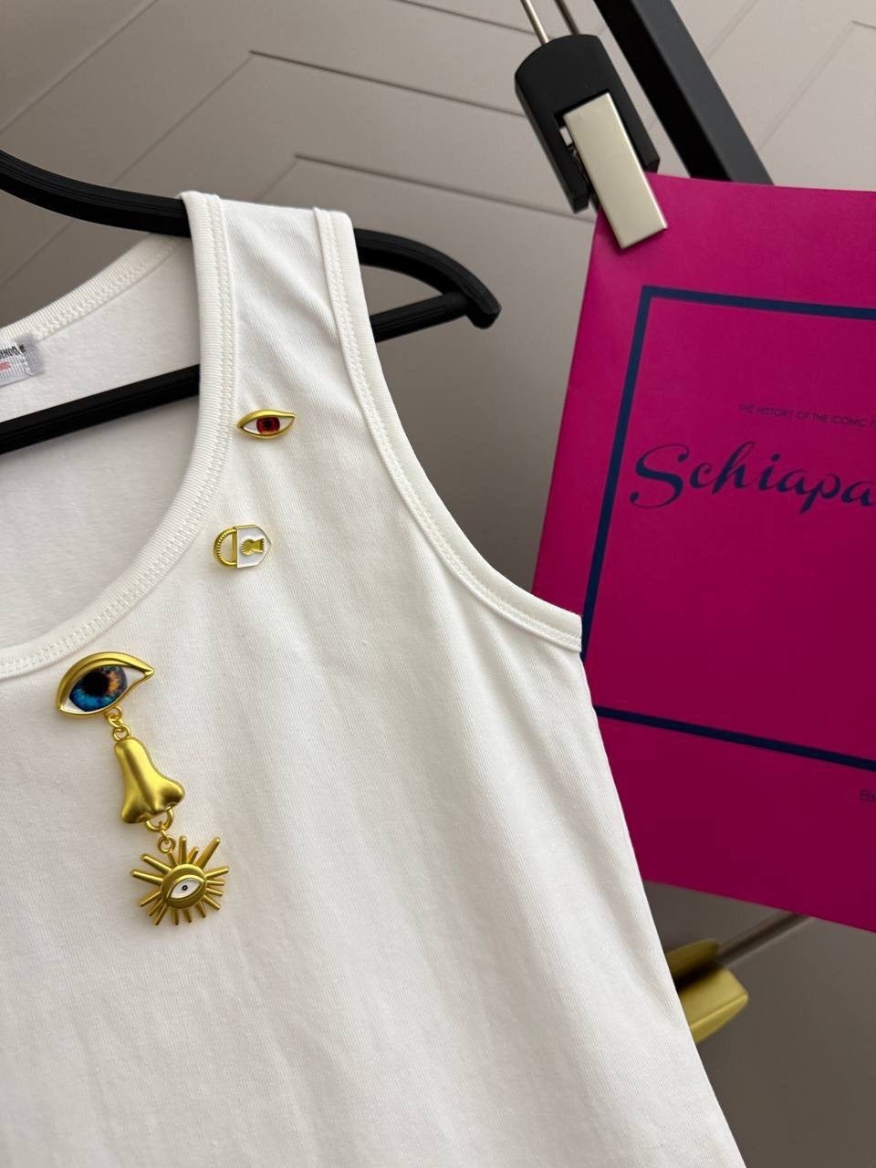 женская майка,стильная майка,майка miu miu,белая стильная майка miu miu