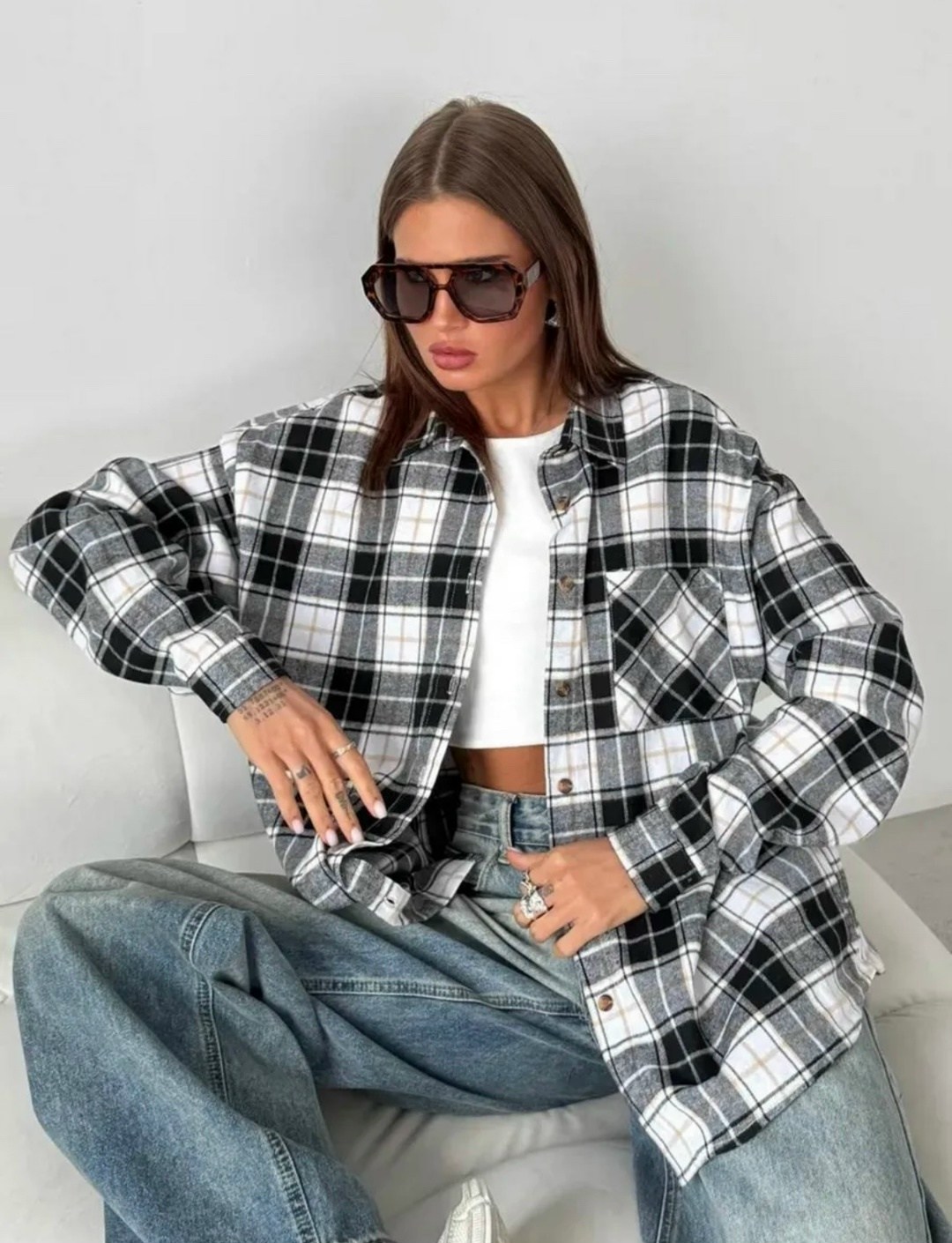 женская рубашка в клетку оверсайз,рубашка в клетку женская,рубашка в клетку хлопковая оверсайз,рубашка в клетку оверсайз tom joy,рубашка в клетки