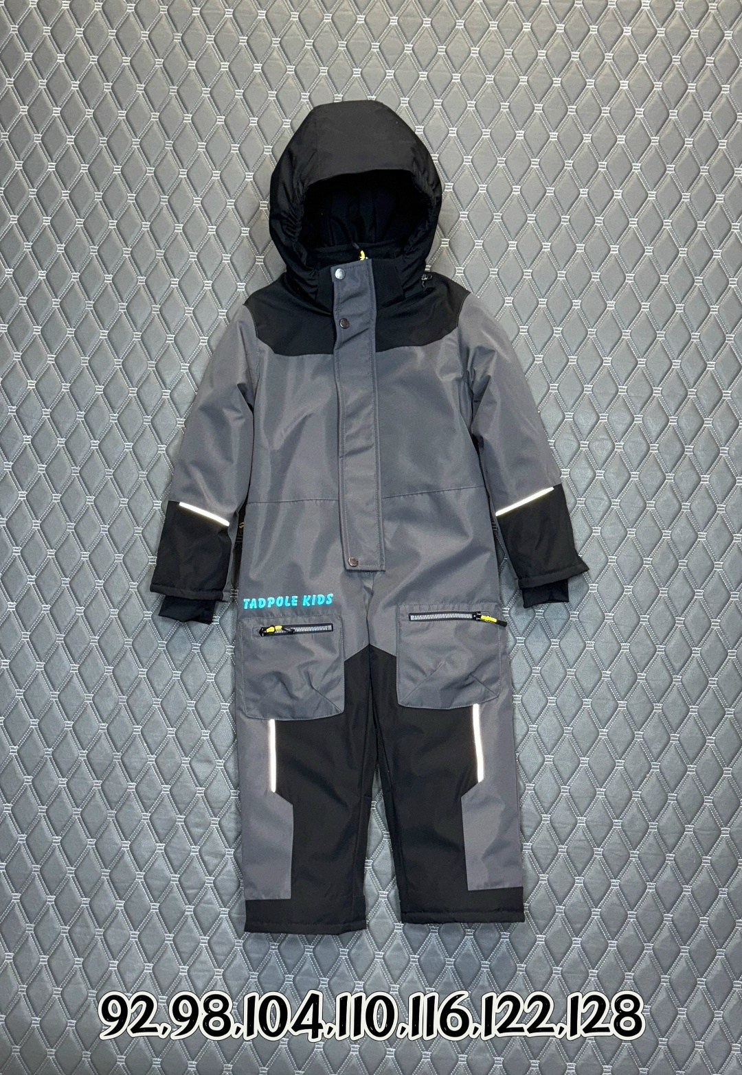 комбинезон детский nikastyle 8з6524 туман/асфальт,демисезонный комбинезон для мальчика 116-122,комбинезон для мальчика,комбинезон утепленный для мальчика,демисезонный комбинезон