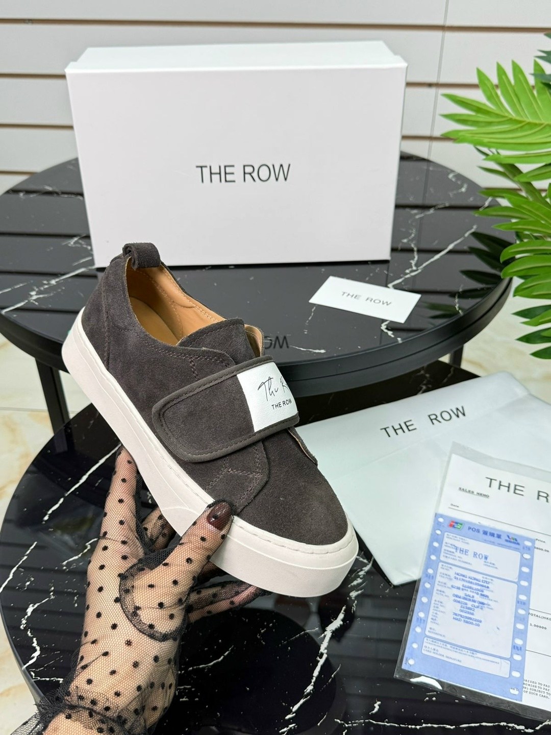 ,слипоны из натуральной замши the row, женская,слипоны женские,обуви