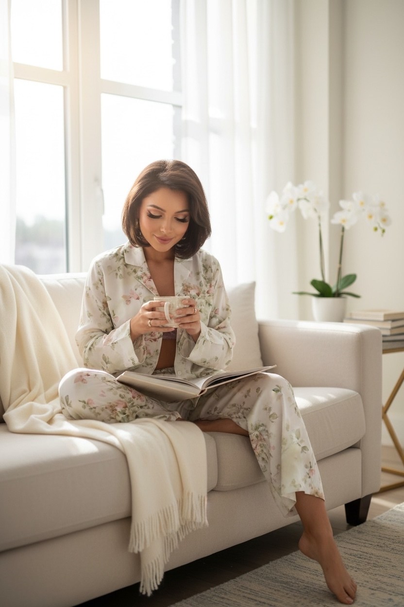 пижама женская,костюм с брюками,одежда для сна,пижама шелковая,пижама легкая