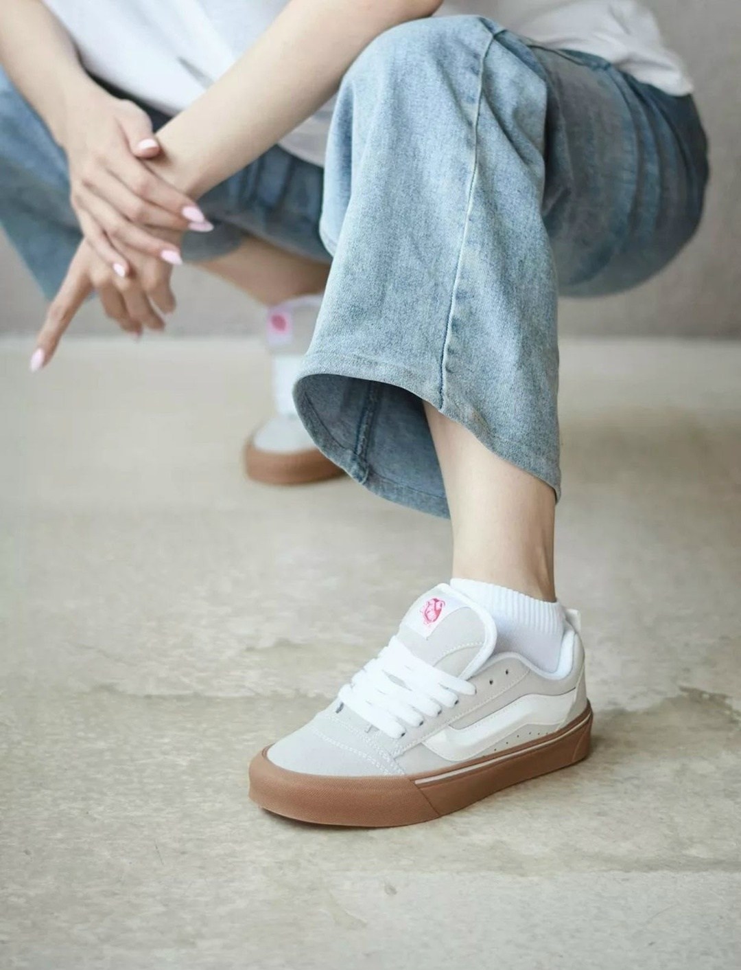 vans кроссовки,,кроссовки vans knu skool beige white tan,бежевые кроссовки,кеды vans