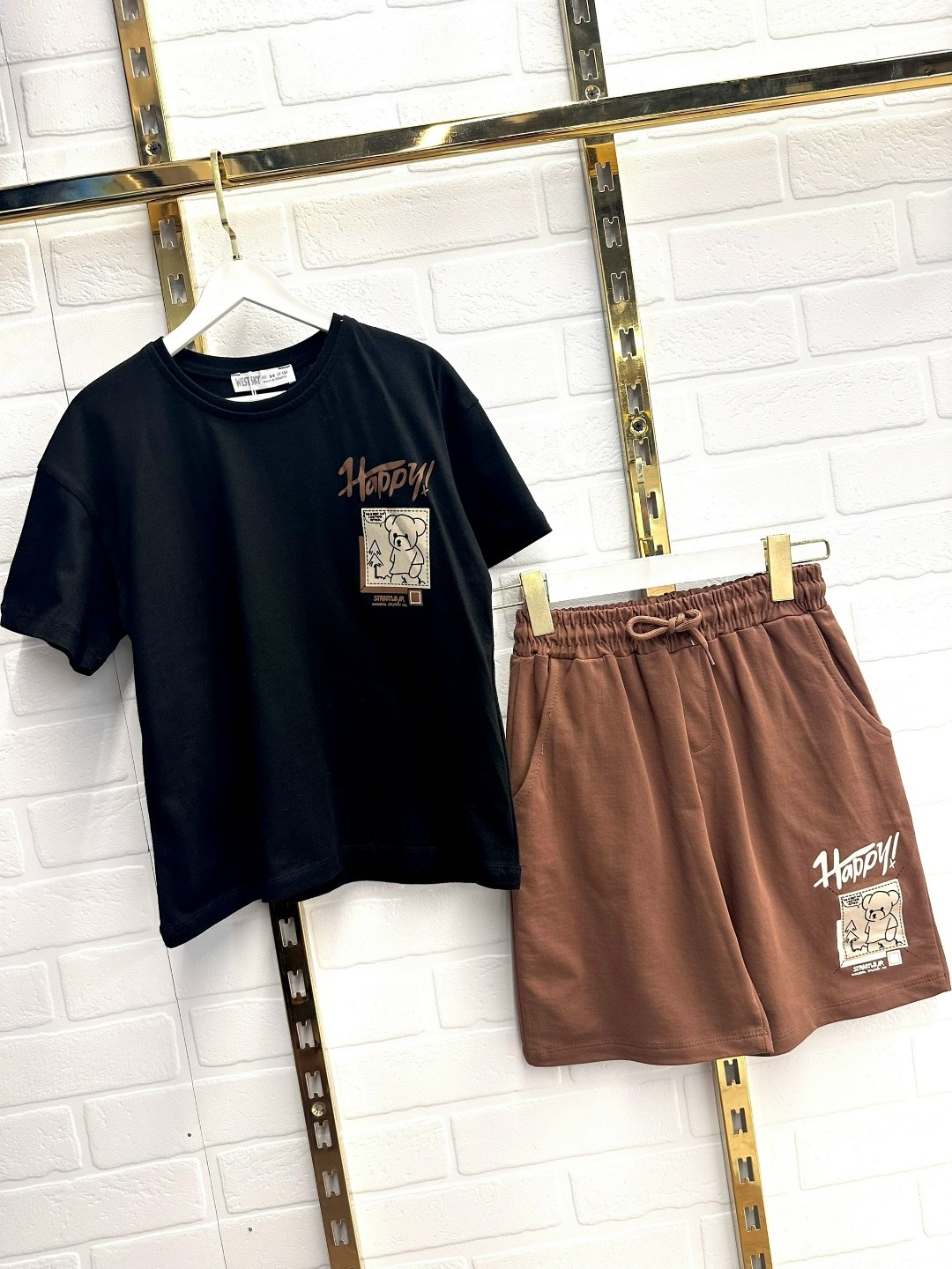 комплект одежды для мальчиков mini maxi,футболки для мальчика,комплект одежды для мальчика,luneva комплект (футболка/шорты) для мальчика, цвет чёрный, рост 104,шорты для мальчик