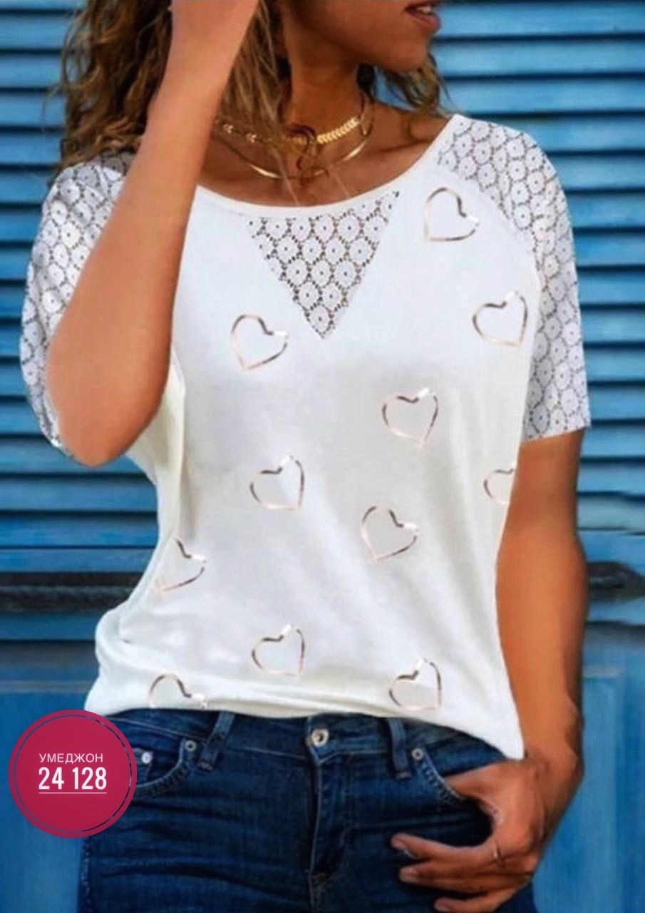 летние женские футболки,женская кофта,женские футболки с принтом,блузка женская,блузка с сердечками женская