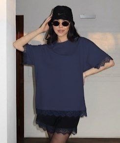 футболка с кружевами,футболки женская оверсайз,мода стиль,футболка с кружевом
